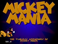 une photo d'Ã©cran de Mickey Mania sur Sega Megadrive